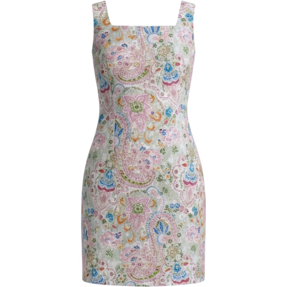 Briggs New York Paisley Sleeveless Dress Size 12 Colorful Summer Cottage Beach
